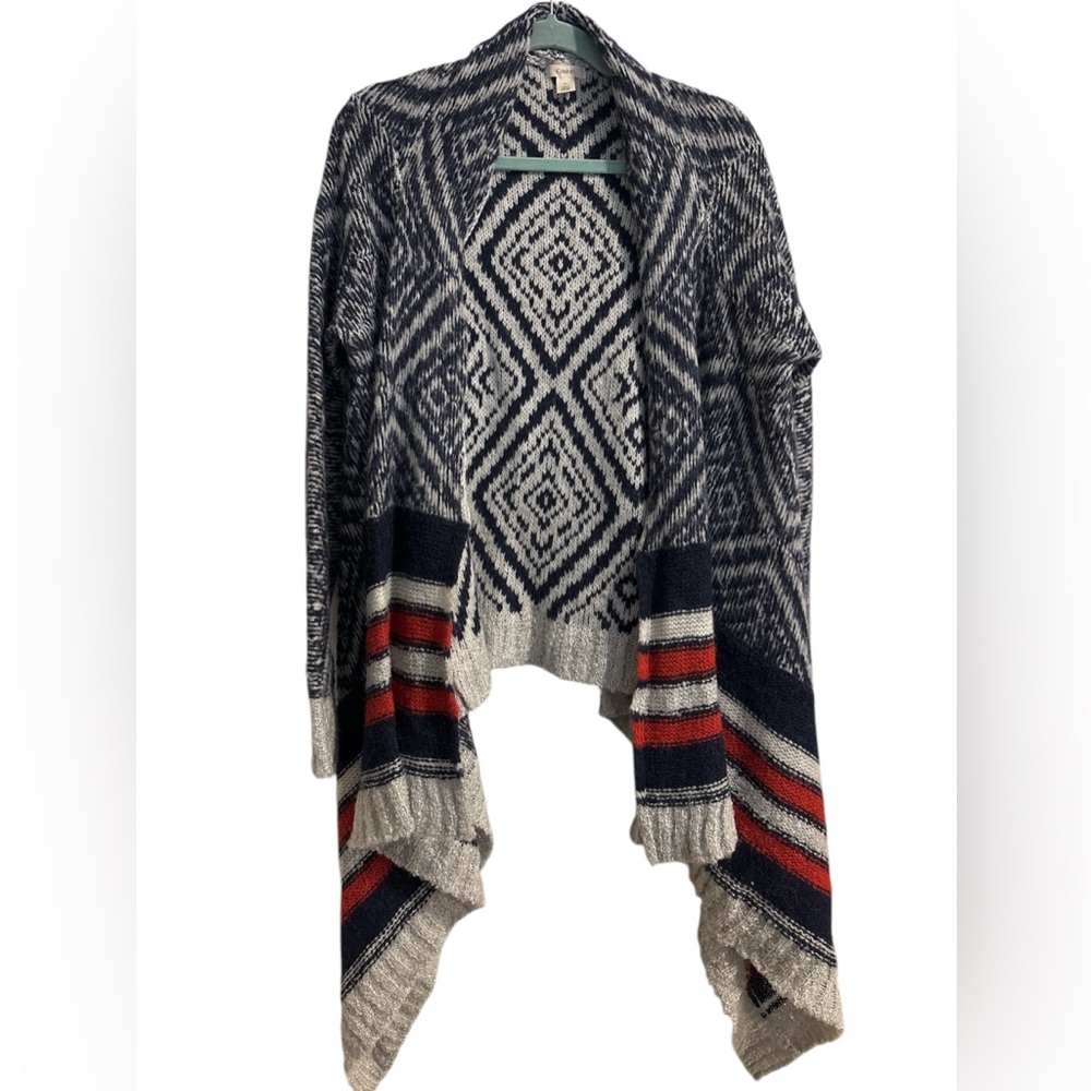 CASLON - Open Waterfall Front Cardigan Sweater Sz Medium